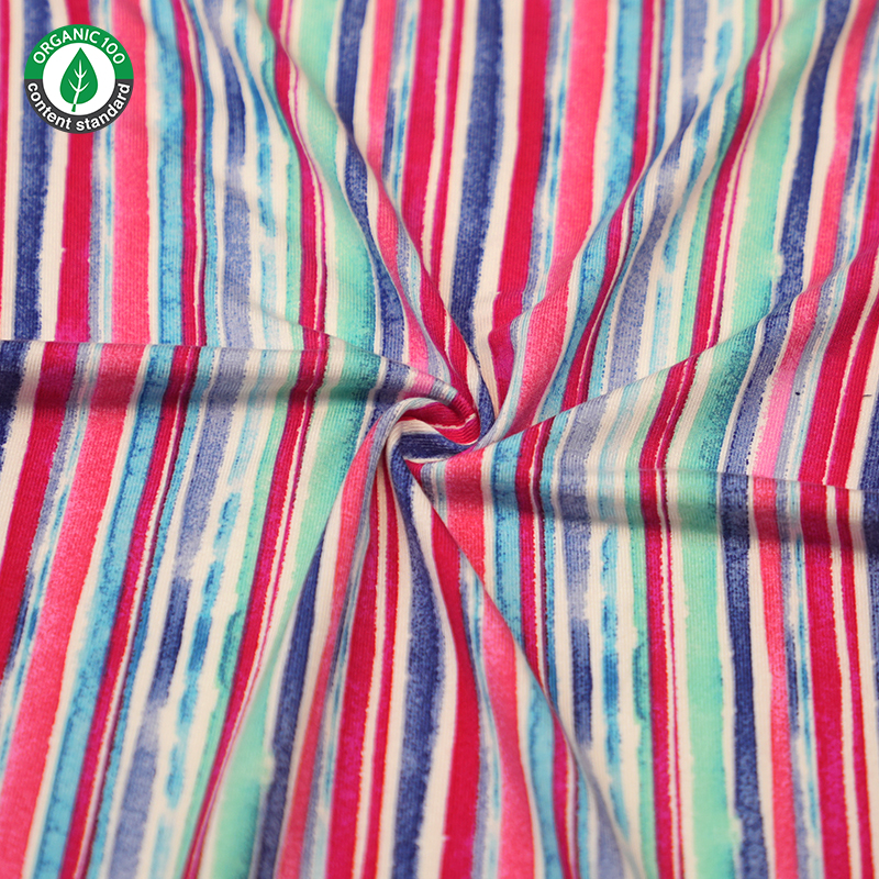 Organic Bamboo/Spandex Printed Jersey Tela