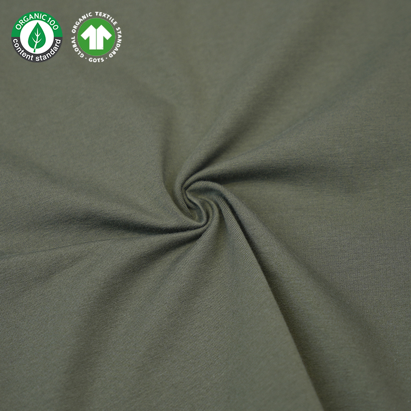 Organic cotton spandex jersey tela